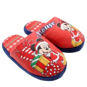Chinelos de Quarto Natal Vermelhos Mickey - 28