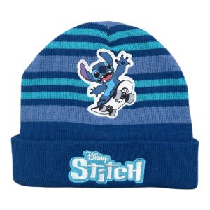 Gorro Stitch Skate Riscas 54Cm - Azul Claro