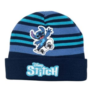 Gorro Stitch Skate Riscas 54Cm - Azul Escuro