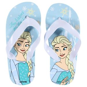 Chinelos Tira Lilás Flip-Flops Frozen Elsa