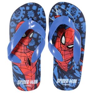 Chinelos Tira Azul Flip-Flops Spiderman