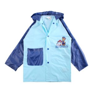 Casaco de Chuva Impermeável Azul-Azul Claro Patrulha Pata Chase e Marshall