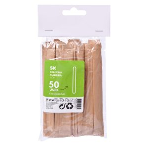 Pack 50 Palhetas de Madeira para Café 9cmx2mm