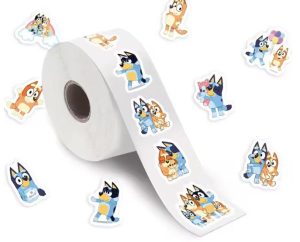 Rolo de 500 Etiquetas Bluey (Vários Modelos)